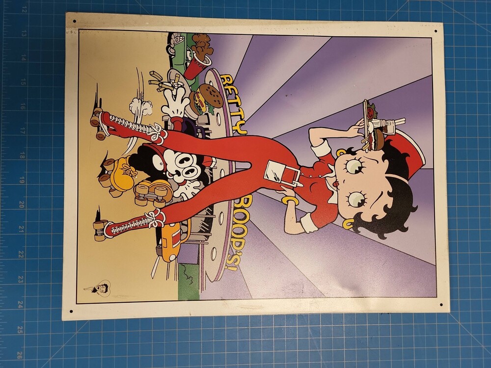 Betty Boop Diner Metal Sign USA Made King Features Syndicate Fleischer Studios